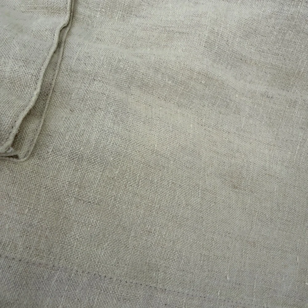 Tasso Elba Mens 100% Linen Cargo Shorts Beige Sand Size 42 Utility Summer Casual